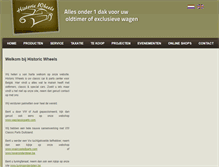 Tablet Screenshot of historicwheels.be